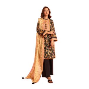 Lawn 3 Piece | Printed Shirt, Plain Trouser & Dupatta | RTS