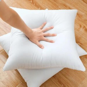 Premium White Sofa Cushion Set of 2 | Ultra-Soft Imported Ball Fiber Filling