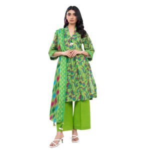 Khaddar 3 Piece | Printed Shirt, Plain Trouser & Dupatta | RTS