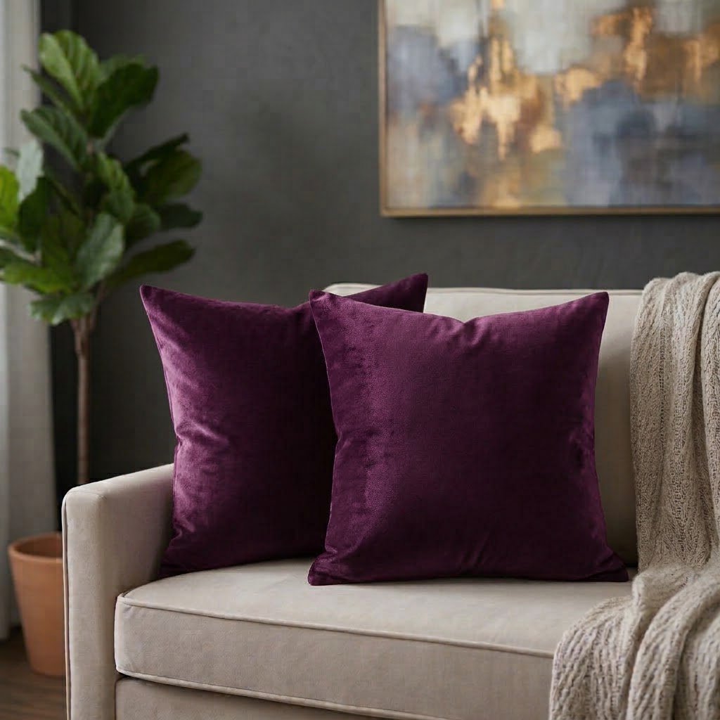 Plush Brown Velvet Cushion Covers – Cozy Comfort & Timeless Home Decor - Image 4