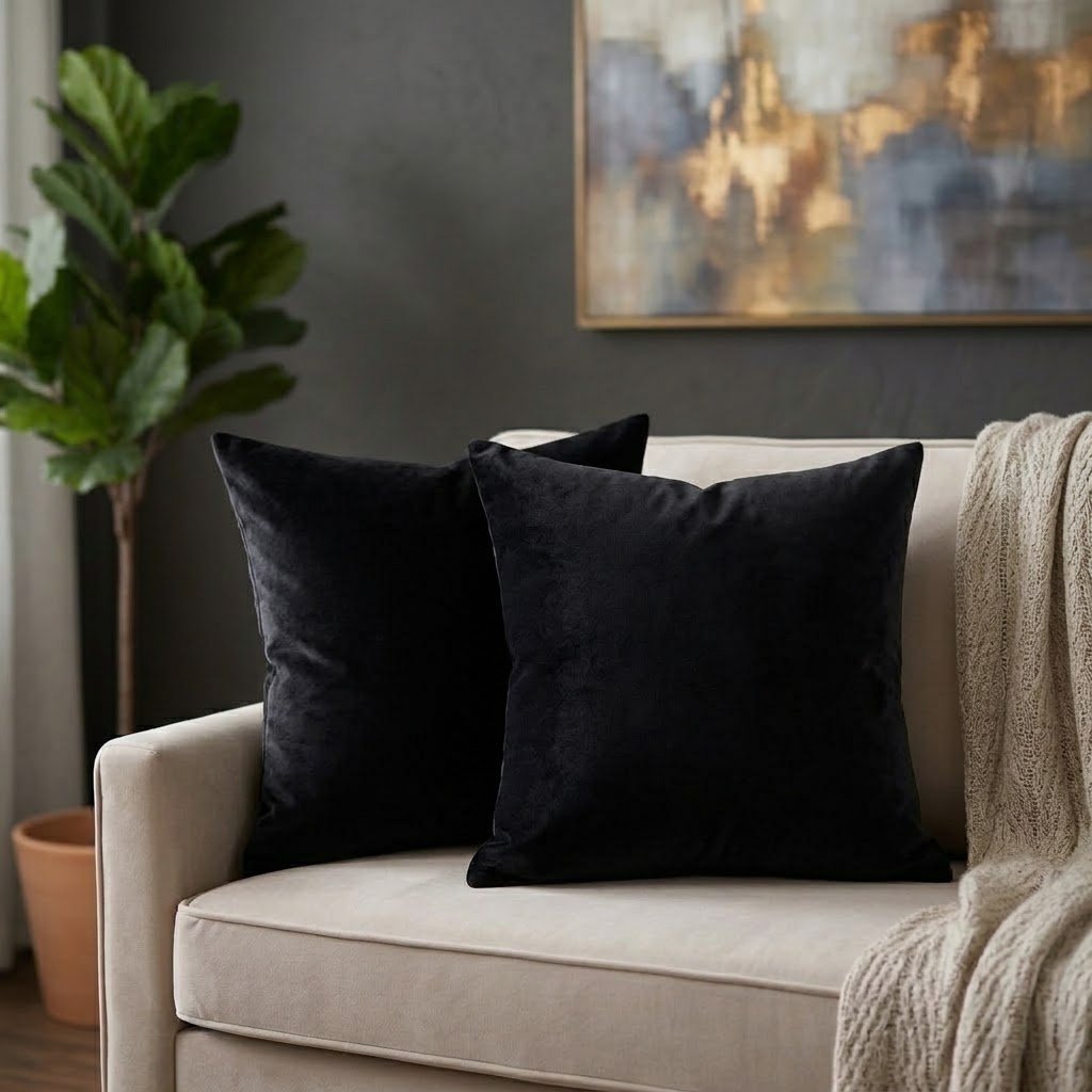 Plush Brown Velvet Cushion Covers – Cozy Comfort & Timeless Home Decor - Image 3